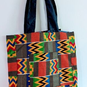 Colorful Patterned Tote Bag